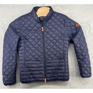 Save The Duck x Stitch Fix Ultra Light Puffer Jacket Blue Women's Size 0 READ